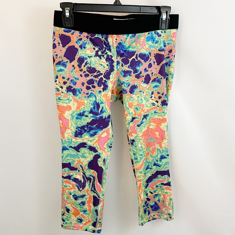 💋3/$20💋 Soffe Low Rise Yoga Pants Leggings Rainbow Swirl